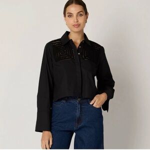 CLEOBELLA sierra blouse in black size XL